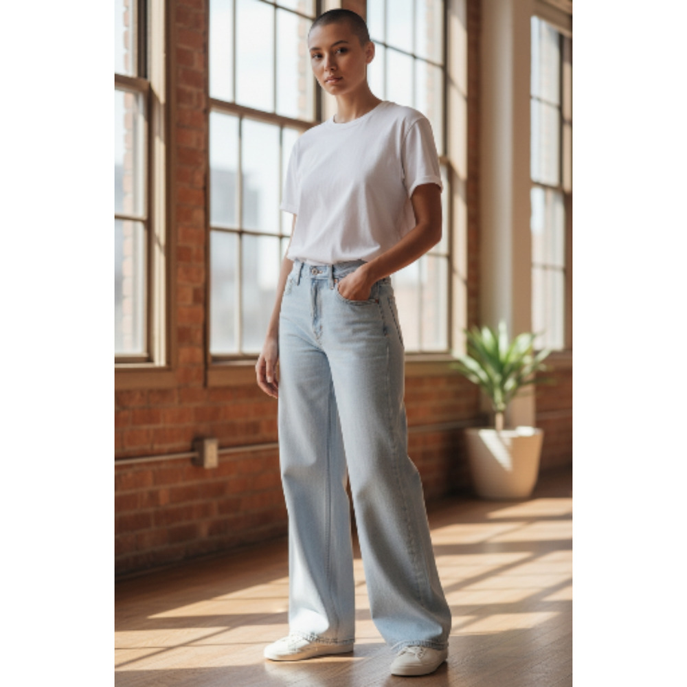 Levi's Light Blue Straight Leg Jeans